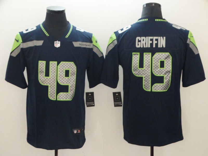 Men Seattle Seahawks #49 Griffin Blue Nike Vapor Untouchable Limited Playe NFL Jerseys->seattle seahawks->NFL Jersey
